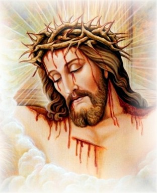 Jésus avec sa couronne d'épines'
